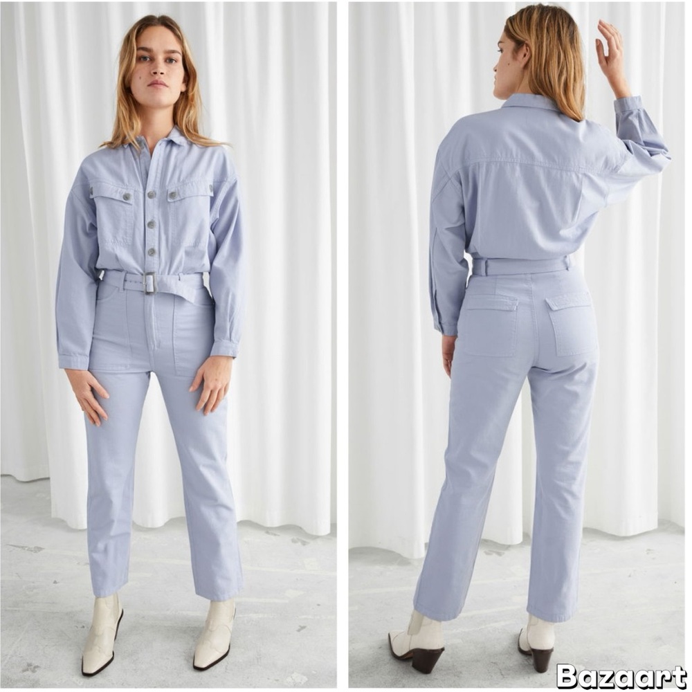 & other stories belted jumpsuit size 4